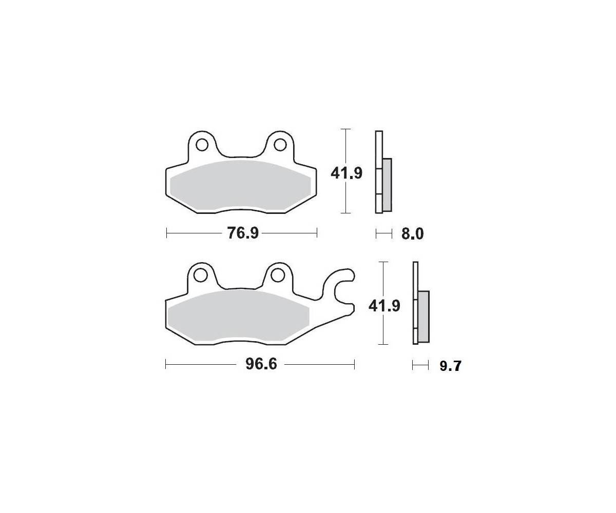 Moto-Master bremseklodser til mc - Keramiske