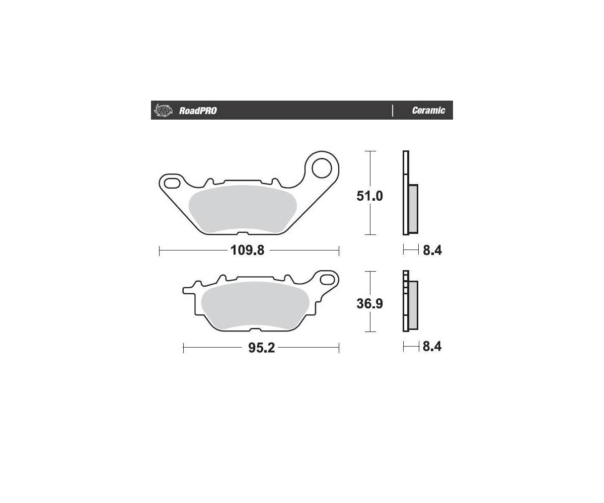 Moto-Master bremseklodser til mc - Keramiske