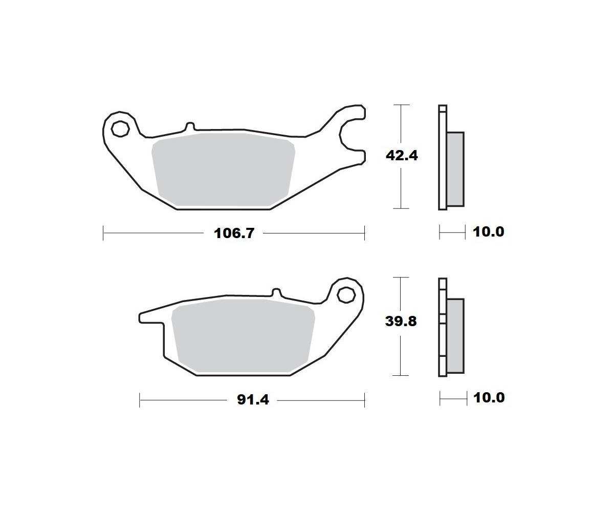 Moto-Master bremseklodser til mc - Keramiske