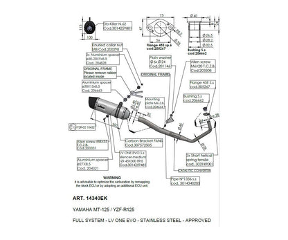 Leo Vince Full System til Yamaha MT-125 (2020) - LV One Evo