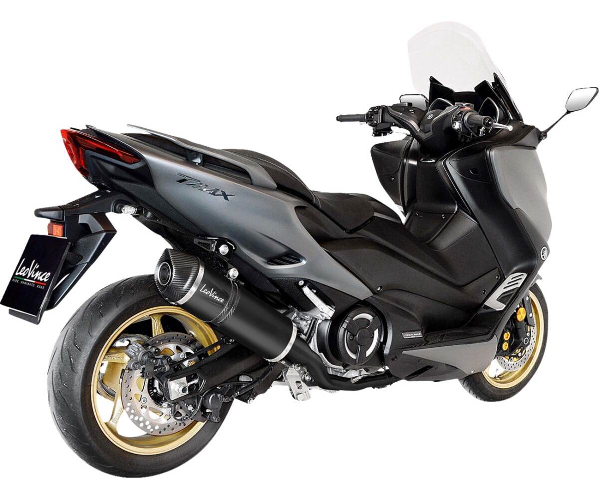 Leo Vince Full System - sort manifold til Yamaha T-Max 530 (2017-2019) - LV One Evo Black Edition