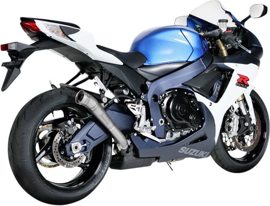 Akrapovic Titanium Slip on udstødning, Megaphone til Suzuki GSX-R600 / GSX-R750 (11-17)