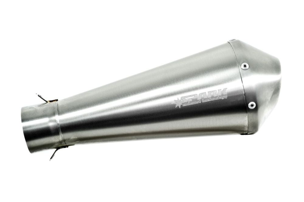 SPARK MEGAPHONE UNIVERSAL SLIP-ON LYDDÆMPER POLERET