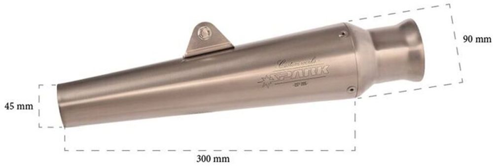 SPARK UNIVERSAL TRUMPET LYDDÆMPER RUSTFRI