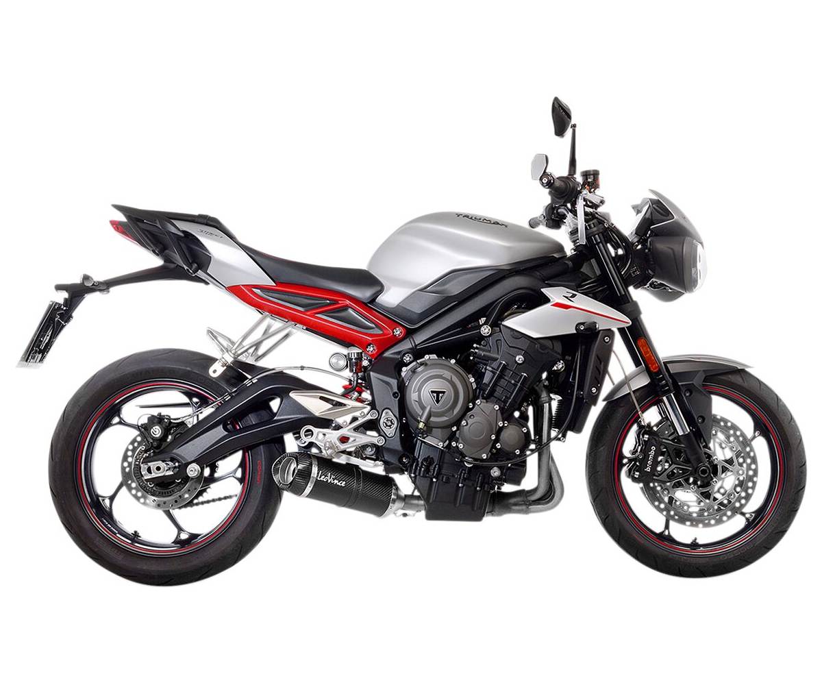 Leo Vince Slip-On til Triumph Street Triple 765 S (2017-2019) - LV One Evo Carbon