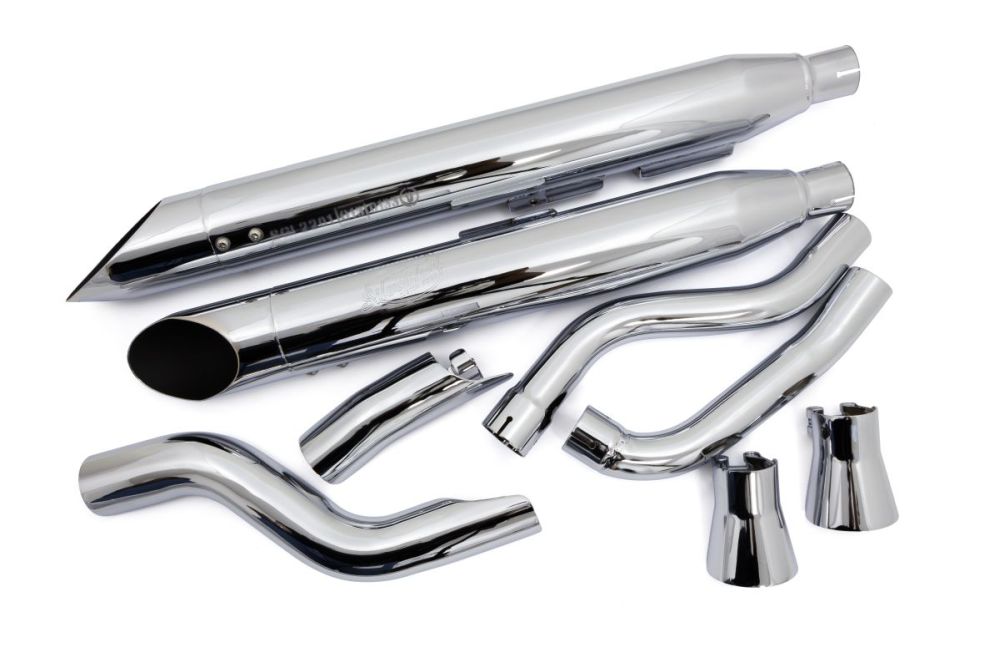 Leo Vince slip-on udstødninger til Yamaha XV750 Virago / XV1000 Virago / XV1100 Virago 1986-1999