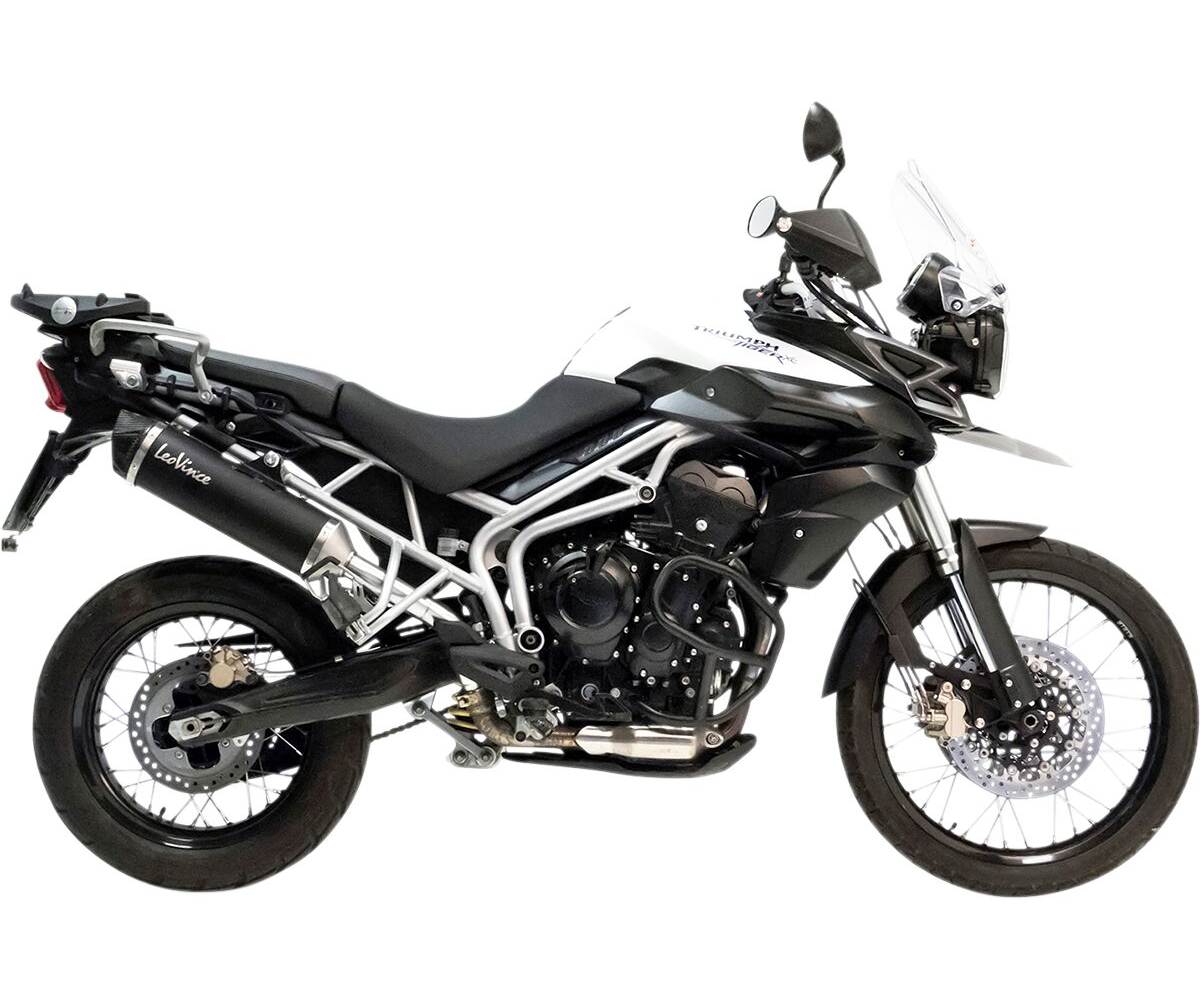 Leo Vince Slip-On til Triumph Tiger 800 (2011-2016) - NERO