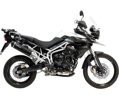 Leo Vince Slip-On til Triumph Tiger 800 (2011-2016) - NERO