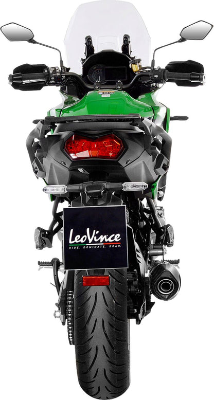 Kawasaki Versys 1000 19-24 Slip-on udstødning - LeoVince Nero