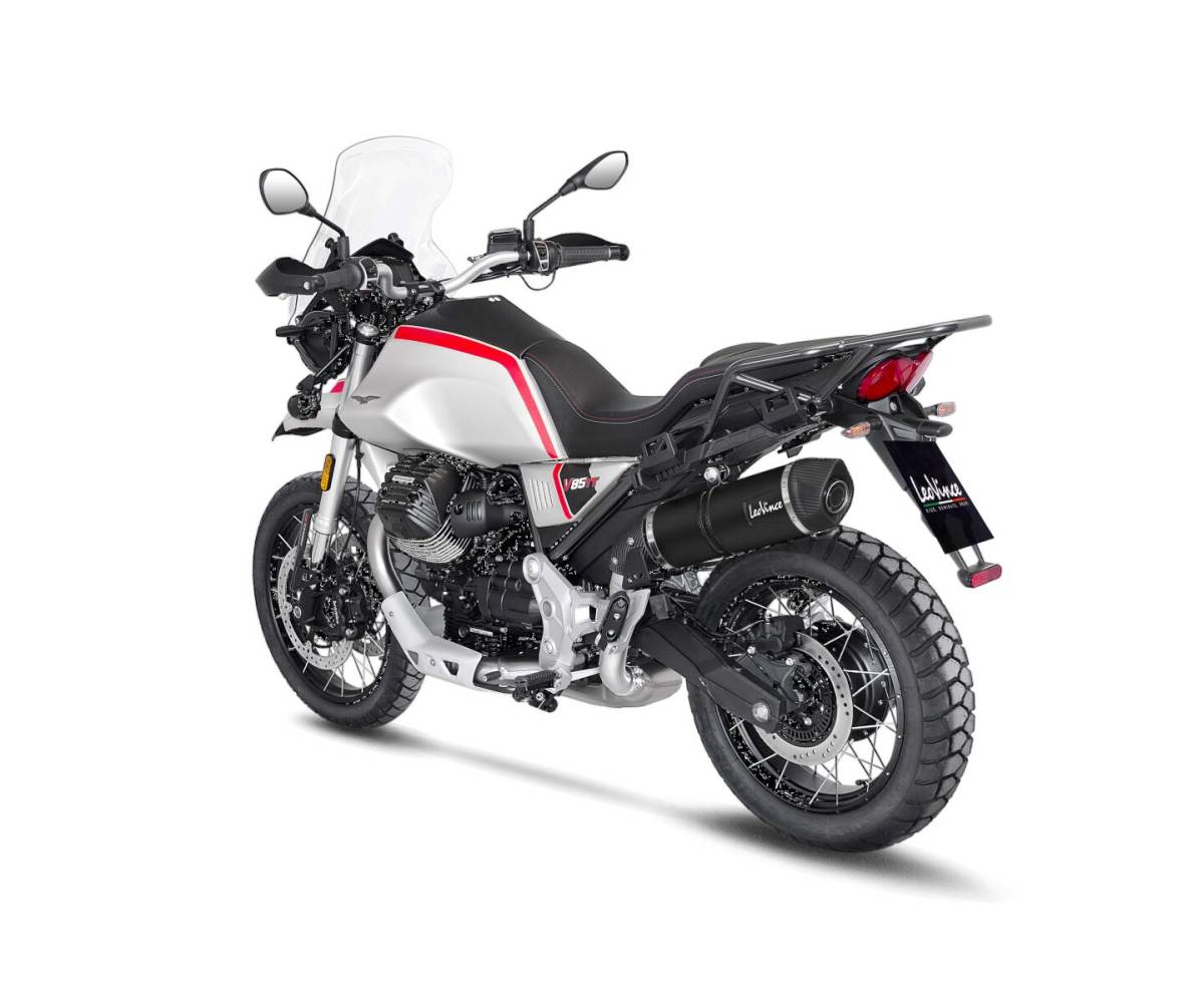 Leo Vince Slip-On til Moto Guzzi V85 TT (2019-2023) - LV One Evo Black Edition