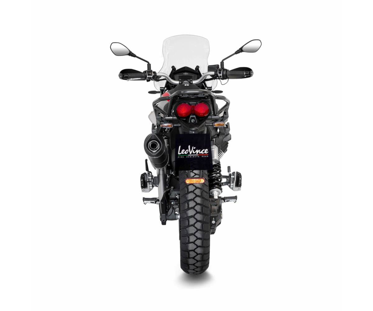 Leo Vince Slip-On til Moto Guzzi V85 TT (2019-2023) - LV One Evo Black Edition