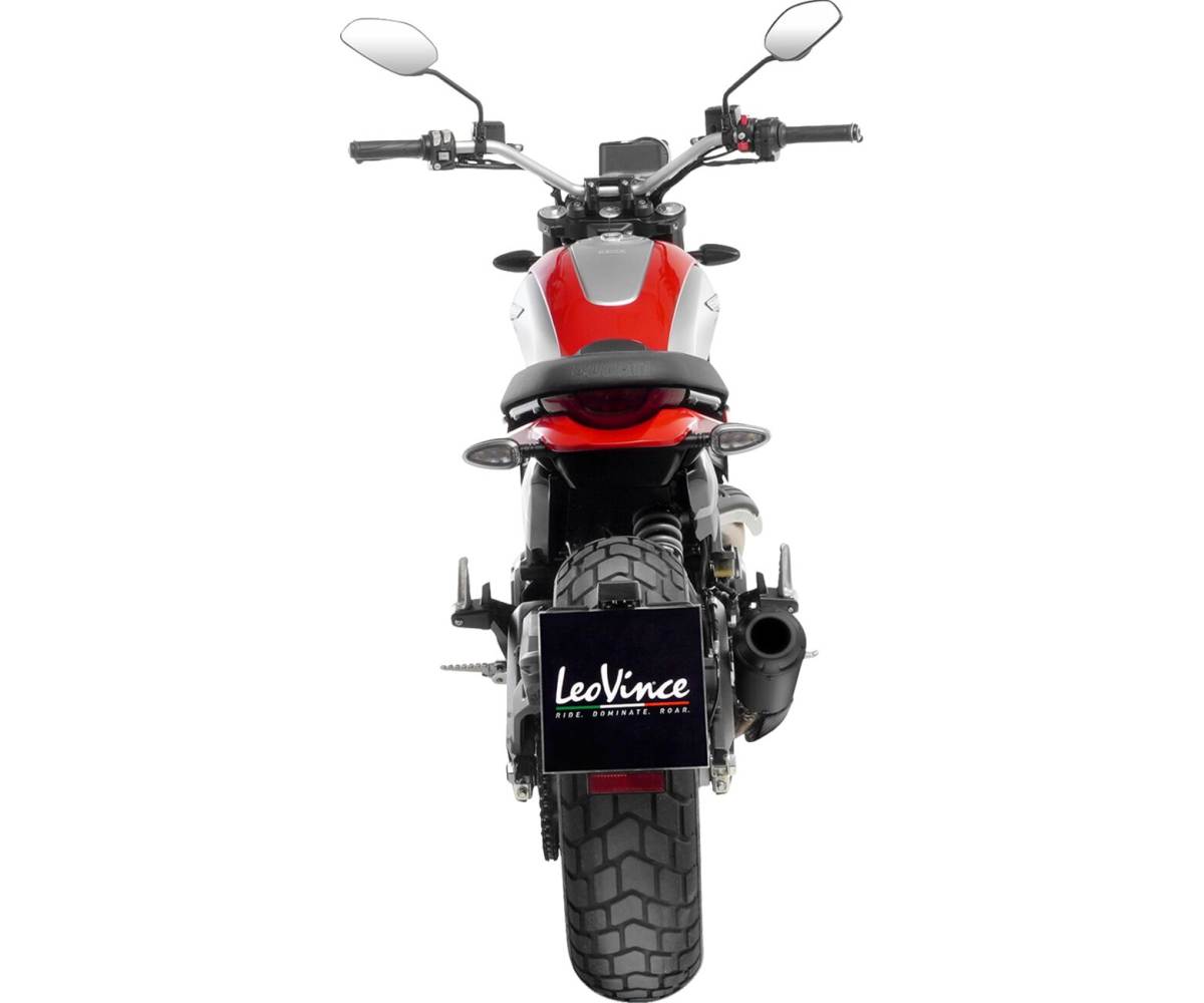 Leo Vince Slip-On til Ducati Scrambler 800 (2023-2024) - LV-10 Full Black