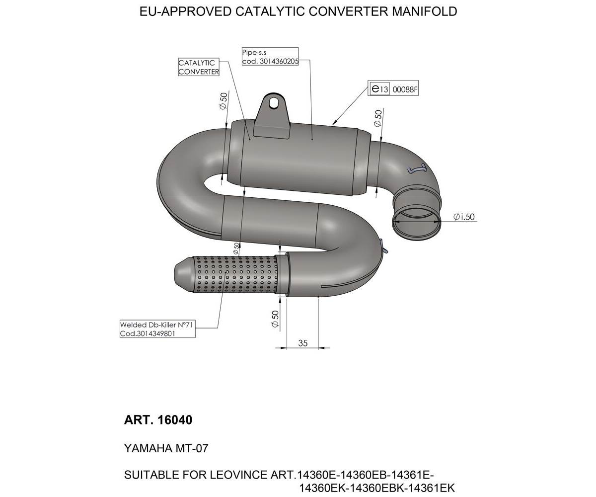 CAT CONV MANIFOLD YAM