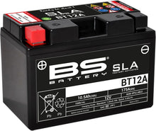 Motorcykelbatteri BS BT12A SLA (vedligeholdelsesfrit)