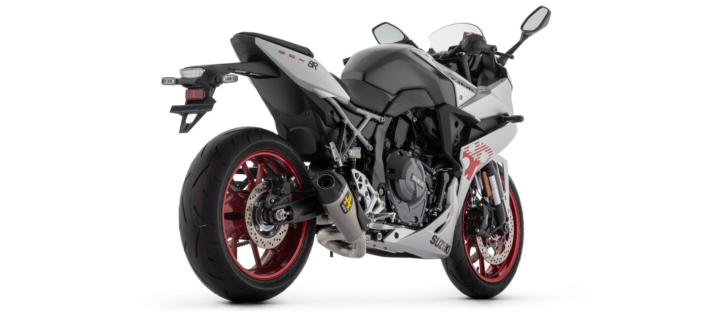 Arrow Works PK fuldsystem til Suzuki GSX-8R 2023-2024 - Titanium dæmper med carbon afslutning og EC/ECE godkendelse