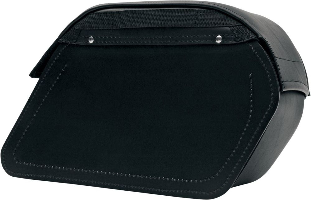 SADDLEBAG UNIVERSAL SYNTHETIC LEATHER SLANT SMOOTH BLACK