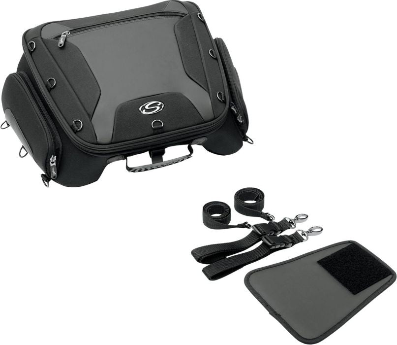 WIDE TUNNEL TAIL BAG TEXTILE BLACK