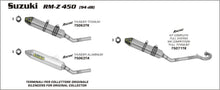 Suzuki RM-Z 450 2008-2009 Arrow udstødning. Slip-on udstødninger, komplette udstødninger, manifold/forrør. Find det hos Pitboxen.dk