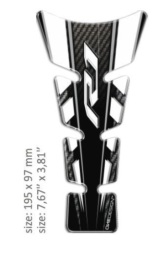 Tankpad "SLIM" til Yamaha YZF-R1 (15-23)