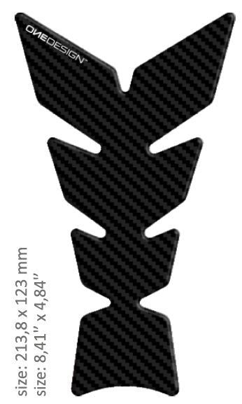 Tankpad "Moon" - Carbon