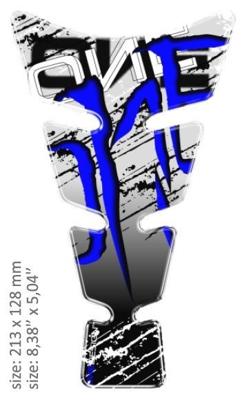 Tankpad "Spirit Scratches" - blå