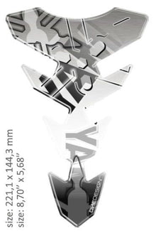 Tankpad "Slim" - Yamaha, Grå