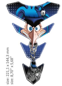 Tankpad "Slim Face" - Blå