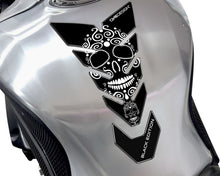 Tankpad "skull" - hvid