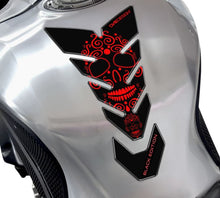 Tankpad "skull" - Rød