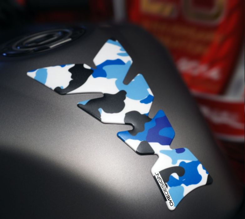 Tankpad - Camouflage - blå