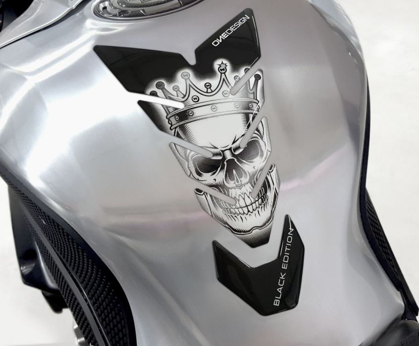 Tankpad "King" - sort/hvid