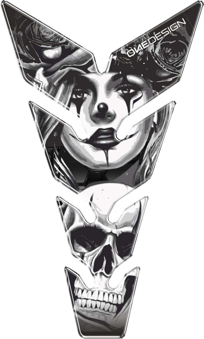 Tankpad "Woman with skull"