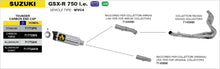 Suzuki GSX-R 750 i.e. 2011-2016 Arrow udstødning. Slip-on udstødninger, komplette udstødninger, manifold/forrør. Find det hos Pitboxen.dk