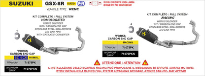 Suzuki GSX-8R 2024-2025 udstødning - Arrow