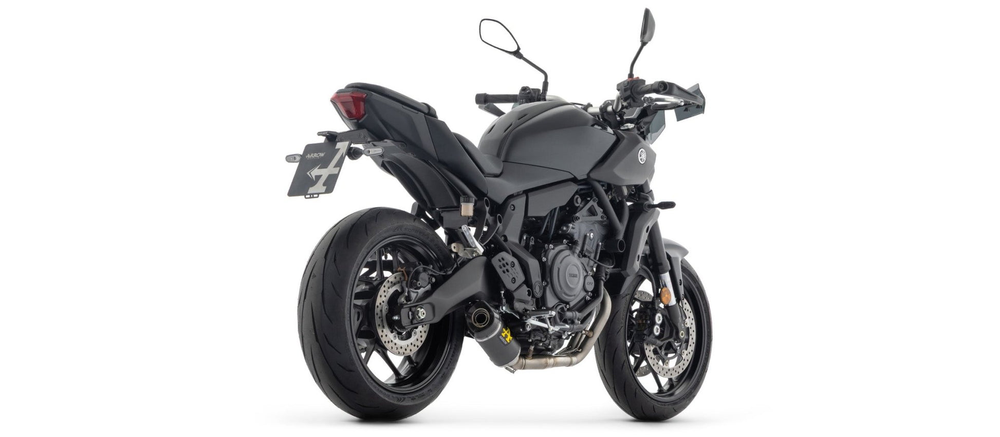 71095AKN Arrow Full system racing med Thunder "DARK" - alu udstødninger til Yamaha MT - 07 2025 - Pitboxen.dk