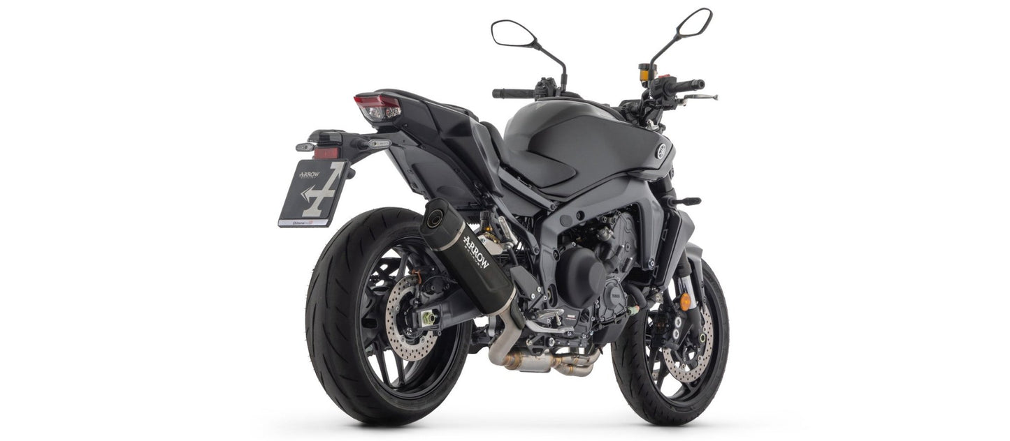 71988AKN Arrow godkendt full system med Indy Race EVO alu. "Dark" udstødning til Yamaha MT - 09 / MT - 09 SP 2024 - 2025 - Pitboxen.dk