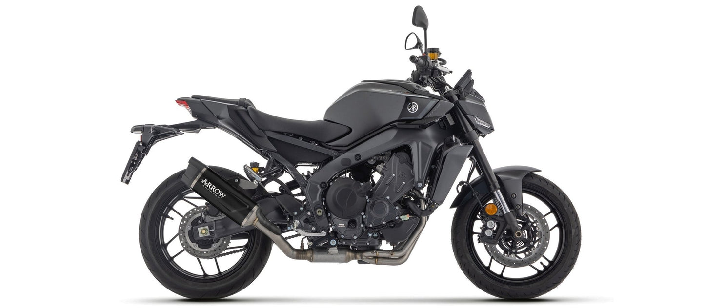 71988AKN Arrow godkendt full system med Indy Race EVO alu. "Dark" udstødning til Yamaha MT - 09 / MT - 09 SP 2024 - 2025 - Pitboxen.dk