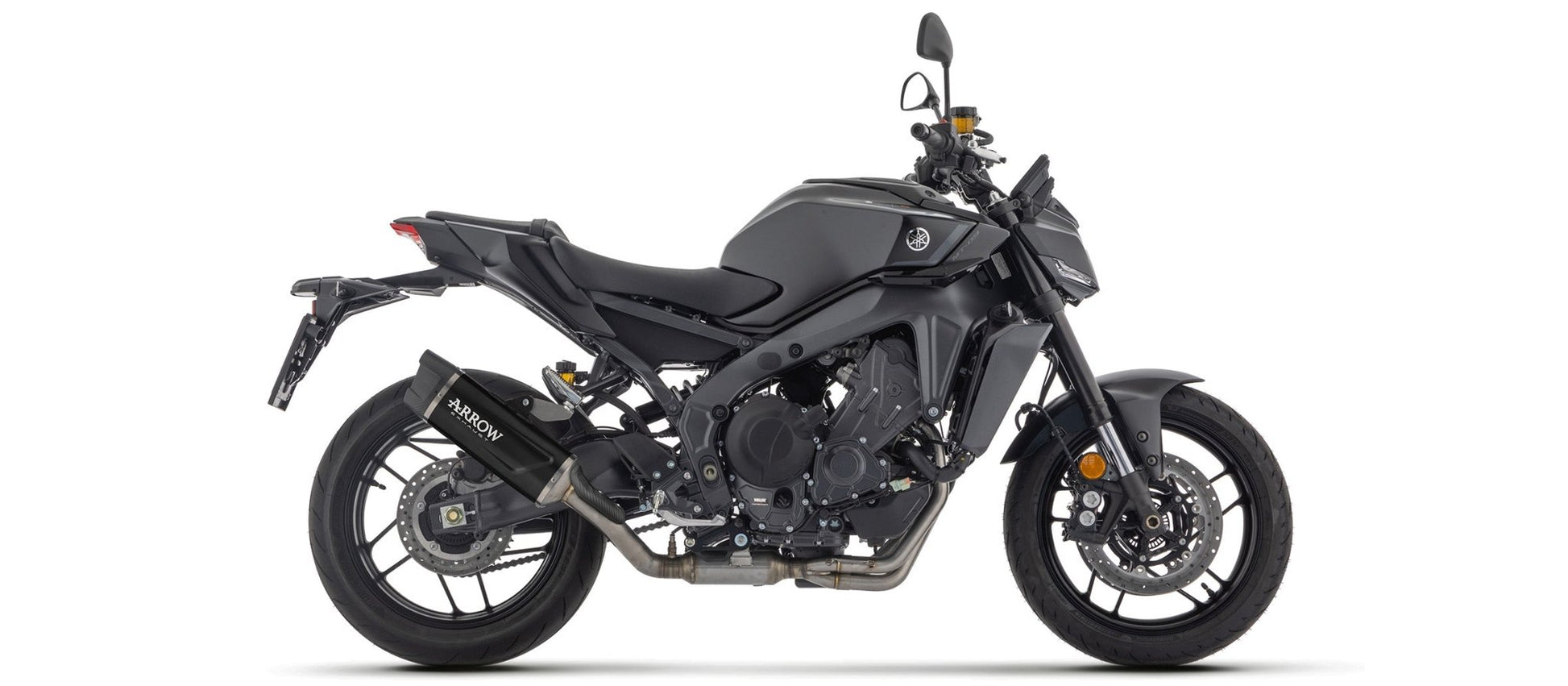 71988AKN Arrow godkendt full system med Indy Race EVO alu. "Dark" udstødning til Yamaha MT - 09 / MT - 09 SP 2024 - 2025 - Pitboxen.dk