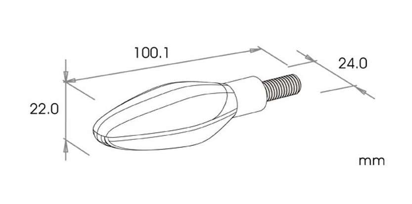 MC Blinklys med løbelys – Koso Sonic - Pitboxen