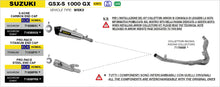 Suzuki GSX-S 1000 GX 2024- Arrow udstødning. Slip-on udstødninger, komplette udstødninger, manifold/forrør. Find det hos Pitboxen.dk
