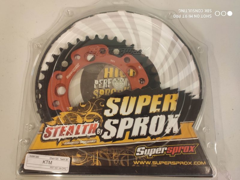 Supersprox stealth kædehjul orange, KTM - 525, 38T