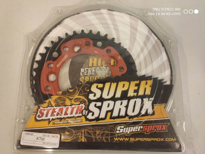 Supersprox stealth kædehjul orange, KTM - 525, 38T