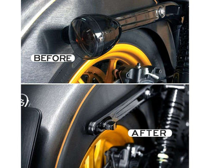 Heinz Bikes Nano winglet 3-i-1 led blink ned bremselys og baglys