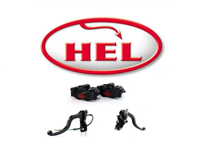 HEL Bremse upgrade kit - komplet m. kalibre, master, kobling, slanger og bremsevæske