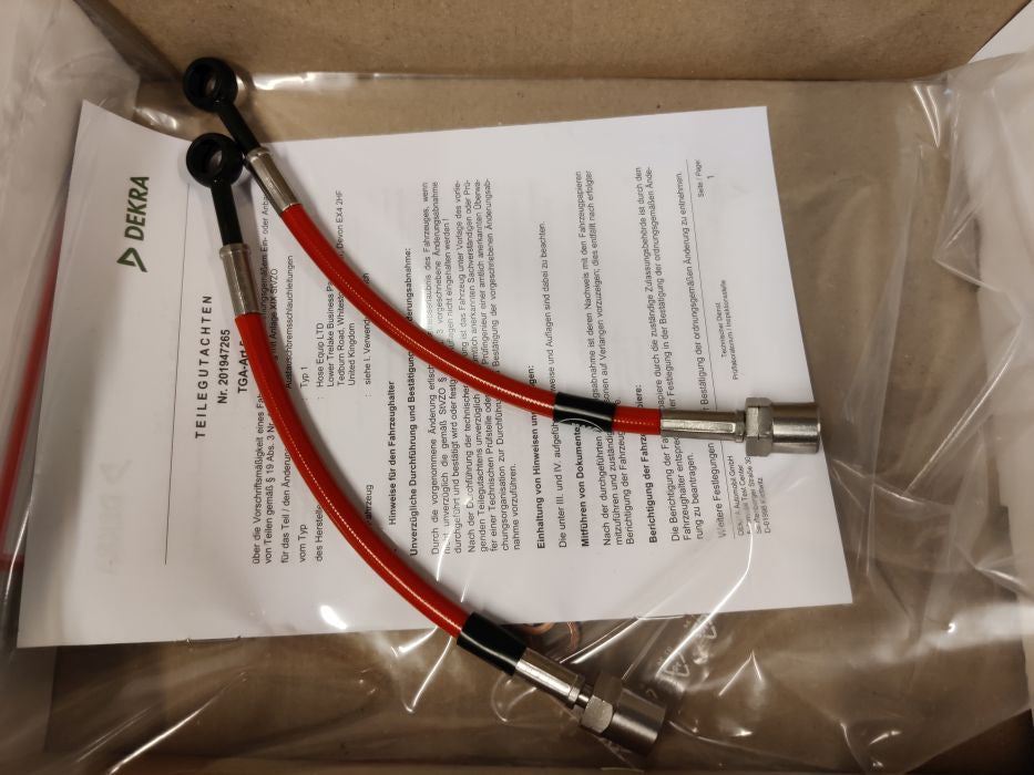 Bremseslanger, custommade M10x1 konkav