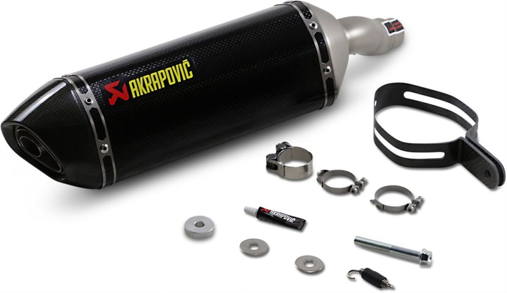 Akrapovic Carbon Slip on udstødning til Kawasaki Z300 / NINJA 300 (13 - 16) - Pitboxen.dk
