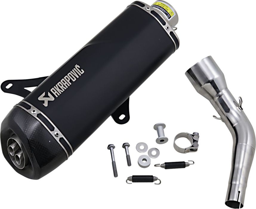 Akrapovic Rustfri Slip on udstødning til Vespa GTS300 / 250 (05 - 20) - Pitboxen.dk