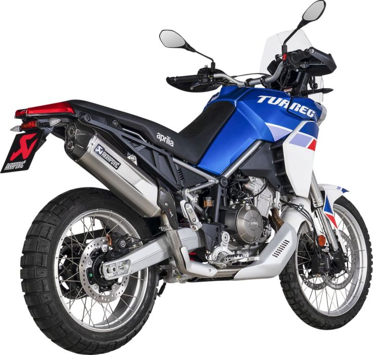 Akrapovic Titanium/carbon Slip on udstødning til Aprilia TUAREG 660 (2022) - Pitboxen.dk