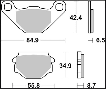 Aprilia Rally 86 - 92 m.fl. bremseklodser, Carbon keramisk (OEM) - Brembo - Pitboxen.dk