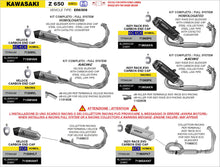 Kawasaki Z 650 2024-2025 Arrow udstødning. Slip-on udstødninger, komplette udstødninger, manifold/forrør. Find det hos Pitboxen.dk